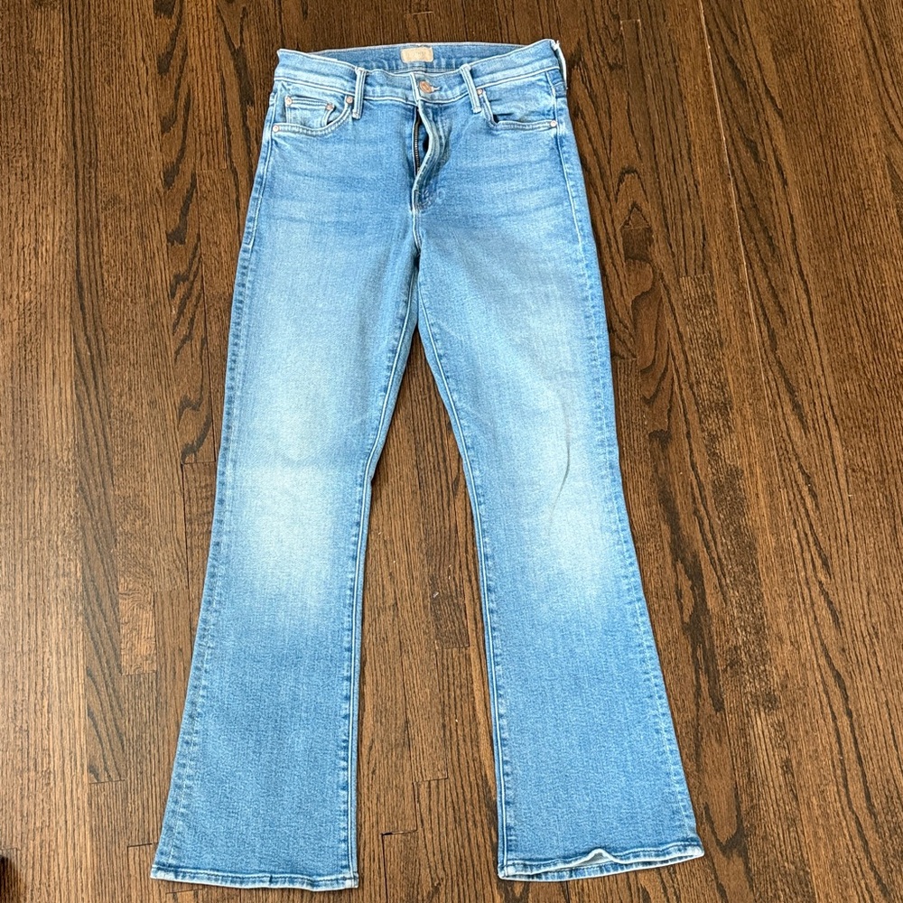 MOTHER Light Blue Boot Cut Jeans